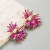 Dingle örhängen lätt legering bohemisk stil strass ring för kvinnor party prom smycken brud öron dekoration