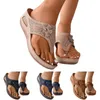 Sandales de plage à fleurs bohème pour femmes, chaussures à bout pincé, semelle épaisse, à la mode, respirantes, tendance 2024
