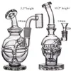 Bongs d'eau en verre épais recycleur Dab Rigs barboteur Fab oeuf percolater plate-forme pétrolière Bong fumer tuyau narguilé accessoires