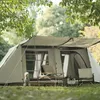 Tendas e abrigos Sonuto Outdoor Tunnel Automatic Luxury Tent Quick Open Portable Folding Field Camping Dois quartos Um Hall Roof Liga de alumínio24327