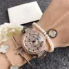 ساعة رائعة ساعة Wath's Watch Crystal Diamond Plate Watch الفولاذ المقاوم للصدأ