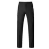 Grande taille 6XL couleur unie costume formel pantalon hommes Busin bureau fête de mariage Dr pantalon 65HU #