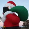 Atacado 20/26/33ft gigante inflável Papai Noel Infláveis ​​de Natal Decoração ao ar livre para decorações de natal de festa no quintal com soprador