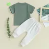 Ensembles de vêtements Enfant Bébé Garçon Fille Vêtements d'été Pantalon Lucky Clover Imprimer Top St Patrick S Day Outfit