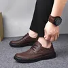 Scarpe casual da uomo, abiti formali da lavoro, morbide scarpe Oxford da uomo in vera pelle