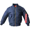 2-12 Yesars Vêtements pour enfants 2023 Vestes d'hiver pour garçons Manteau enfants Chaud Ma-1 Bomber Flight Vêtements d'extérieur Veste pour bébé Vêtements N7GX #