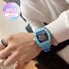 Montre Date luxe hommes mécanique montre mode taureau évidé mécanique crâne à la mode personnalité silicone bande décontracté homme