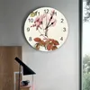 Wandklokken Bloem Vlinder Vintage Grote Kinderkamer Stille Horloge Kantoor Home Decor Hangend Cadeau