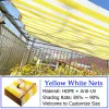 Redes amarelo branco listra sun sombra net barraca de acampamento ao ar livre redes de sombreamento jardim privacidade tela cerca capa toldo do carro protetor solar redes