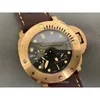 Watch Super Large Men s Mechanical Watch Panerrais 507panerrais Curved Coated Glass 47mm 16mm First Layer Leather Strap