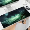 Pads Cthulhu Mousepad XXL Gaming Mouse Pad Desk Mat PC Accessories Gamer Keyboard Stora utökade skydd Möss Keyboards Dator