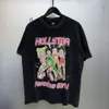 ヘルスターメンズTシャツ高品質のTシャツデザイナーシャツ夏の服ファッションカップルコットンティーカジュアル女性半袖ティースターTシャツ7528