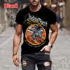 Fi Hip Hop Rock Judas Priest Band 3D T-shirts imprimés pour hommes Casual O-cou à manches courtes Tops Street Trend T-shirts surdimensionnés 31pf #