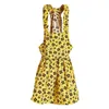 Dog Apparel Pet Skirt Adjustable Waist Elastic Shoulder Strap Four-Leaf Clover Pattern Summer Kitty Clothes Outfits For