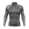 Erkek mayo erkek uzun kollu sörf gömlek rashguard uv güneş koruma temel deriler sörf takım elbise mayo tişört upf dalış spor kıyafetleri 24327