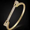 Braccialetti Charm Braccialetti ZlxGirl Brand Brand Micro Pave Ambiente bar Womens Wedding Bracciale Braccia da sposa Bags gratuita Y240327