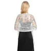 Women Evening Dress Wedding Shawl Sequined Shrug Wraps Solid Party Shawl Scarf Tassel Bridal Bolero Cape Mariage Shrug 240314