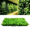 Dekorativa blommor Simulerad växtvägg Plastisk falsk gräsmatta grön konstgjorda landskap grönande rum utomhus trädgårdsdekor