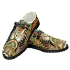 Повседневная обувь INSTANTARTS, персонализированная мужская деловая обувь Foley, модная универсальная дышащая обувь без шнуровки на плоской подошве с африканским этническим принтом