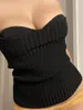 Débardeurs pour femmes Femmes S Knit Cami Tops Basic Sans manches Spaghetti Strap Couleur Solide Corset Camisole Clubwear