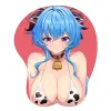 Kuddar genshin påverkan 3d mus dyna med handledsstör stereo mousepad anime xiao zhongli ganyu silikon skydd pad dator spel musmatta