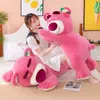 Cute Strawberry Hugging Bear Plush Toys Dolls Stuffed Anime Birthday Gifts Home Bedroom Decoration