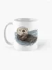 Tazze Sea Otter Sketch Tazza da caffè Set di tazze Kawaii in ceramica