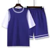 Kurzarm Basketball Jersey Frauen Männer Kleidung Jugend Shirt Shorts Trainingsanzug Team Uniform Sportswear 240325