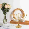 Świece Hanukkah Menorah Dekor Hanukkah Decor Home Dekoracyjny uchwyt na kutego żelaza świecznika