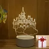 Tischlampen Kinder Gril Home Decor Herz Bär Licht Valentinstag Nacht 3D LED Lampe Großhandel Dekoration Acryl USB