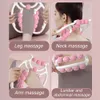 Circular Leg Clamps-360 Degree 20 Wheels Muscle Roller Massager Muscle Roller Neck Arm Leg Muscle Relax Massager Sports Yoga 240323