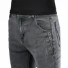 Nieuwe Mannen Streetwear Vintage grijs Slim fit Jeans Broek Mannelijke Eenvoudige Stijl Cott Hoge kwaliteit Casual Rechte Denim broek s195 #