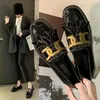 Casual Shoes Solid Leather Woman Tessal Oxford for Women Flats Slip On Platform Round Toe Plus Size