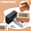 Gift Wrap 30 Pcs Mini Kraft Paper Box With Window Present Packaging Treat For Soap Bakery Candyblack Brown White Drop Delivery Home Ga Otsyz