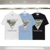 Mens Luxury Brand Designer T Shirts Casablanca T Shirt Fashion Men Casual T-Shirts Street Mens T Shirts Tennis Club Shorts Sleeve Casa Blanca Shirts