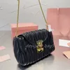 Mini borsa trapuntata in pelle di agnello trapuntata in vera pelle da donna classica di qualità specchio 10A Borsa nera di design Borsa a tracolla con catena dorata