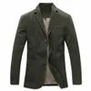 2023 automne hommes 100% Cott jolie pochette militaire fi veste blazers hommes costume manteau mâle blazer masculin vestes u4tv #