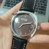 Luxury Watch 45mm 316 Stainl Steel Watch Hand Wind Men's Sand Brown Dial Rose Gold Hands Movementpaner Watch Liu Uerh