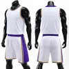 Aangepaste basketbal jersey pak heren sportvest mannelijk kind kinderen training top shorts set mouwloos uniform gym fitness 240312