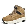 Sapatos de fitness couro caminhadas homens botas ao ar livre esporte alto topo atlético trekking montanha moda estilo casual