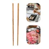 Kitchen Storage Olive Wood Chopsticks Pot Chinese Reusable Noodle Cooking Long Frying Wooden