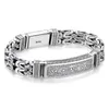 Bracelet Punk rétro en argent S925 pour hommes, fait à la main, personnalité créative, bijoux, chaîne, cadeau d'anniversaire, tendance, 240307