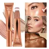 Cream Bronzer Contour Blusher Beauty Wand Highlighter Blush With Cushion Liquid Face Stick Applicator Makeup 240327