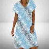 Temu Spring/Summer New Roose Abstract Style Printed Dress 884986