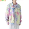 white Embroidery Denim Jacket Men's Single Breasted Patchwork Coat with Square Collar Men Jeans Jaqueta Big Size Overcoat S-5XL L1iL#