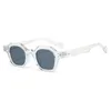 Солнцезащитные очки, винтажные многоугольные квадратные женские модные шестиугольные прозрачные линзы с океаническими оттенками UV400, мужские солнцезащитные очки с заклепками