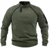 us Men's Tactical Outdoor Polar Fleece Jacket Hunting Clothes Warm Zippers Pullover Men Windproof Coat Thermal Hiking Underwear 97rN#