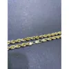 Light Jewelry Wholesale Hip Hop Real Gold Rope Chain Au750 18k Solid Gold Diamond Cut 5.5mm 6mm 12mm 16mm Chunky Rope Chain