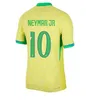 Brazylia koszulka piłkarska Vini Jr. 22 2023 2024 Nowe koszulki piłkarskie L.paqueta Neymar Jr P.coutinho Richarlison G.jesus T.Silva Bruno G. Pele Casemiro Men Kamena Sets Sets Jersey