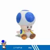 16cm Mary Series Mushroom Man Sitting Posture Open Smile Plush Toy Stuffed Animals Chinobio Can Take Off Vest Children's Games Playmate Kids Gift